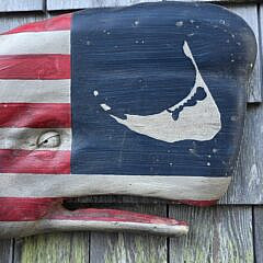 Original Sunny Wood Carved and Painted Nantucket Sperm Whale Sculpture