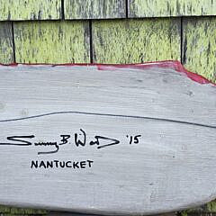 Original Sunny Wood Carved and Painted Nantucket Sperm Whale Sculpture