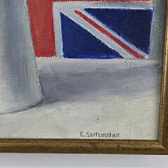 Elizabeth Saltonstall Oil On Artists Board “Red, White, and Blue”, Painting