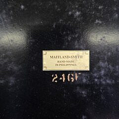 Vintage Maitland Smith Leather and Wood Gameboard