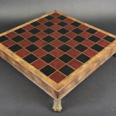 Vintage Maitland Smith Leather and Wood Gameboard