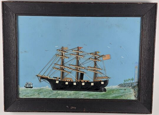 5139-955 Folk Art Clipper Ship A