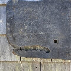 Vintage Metal Figural Sperm Whale Weathervane, 20th century