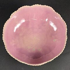 Vintage Majolica Scallop Shell Bowl