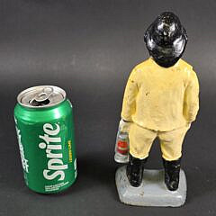 Scarce Antique Cast Iron Figural Old Salt Doorstop, circa 1920s