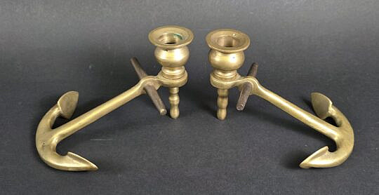 5153-955 Anchor Candlesticks A