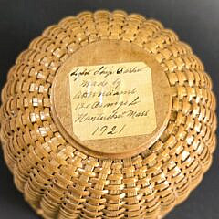 Scarce Arthur D. Williams Nantucket Lightship Basket, circa 1920