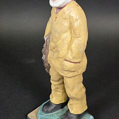 Large Vintage Old Salt Fisherman Doorstop
