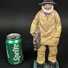 Large Vintage Old Salt Fisherman Doorstop