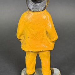 Vintage Cast Iron Old Salt Fisherman Doorstop, circa 1920s