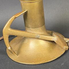 Vintage Solid Brass Nautical Anchor Desk Lamp, 20th century