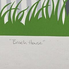 Eric Holch Limited Edition Nantucket Silkscreen, “Beach House” Serigraph, 20th century