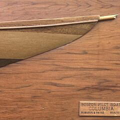 Fine Vintage Shipbuilder’s Half Hull Model of the Boston Pilot Boat Columbia, 20th century