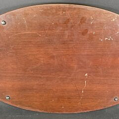 Antique Satinwood Urn Inlaid Mahogany Oval Serving Tray, circa 1920s