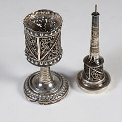 Judiaca Silver Filigree Spice Tower