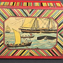 Scarce  Vintage Tony Sarg Nantucket Whaling Scene Pictorial Box, 20th century