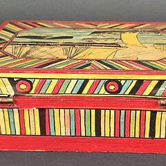 Scarce  Vintage Tony Sarg Nantucket Whaling Scene Pictorial Box, 20th century