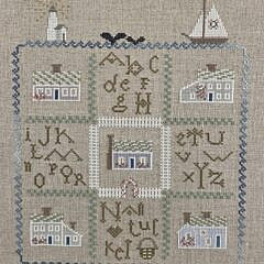 Nantucket Pictorial Needlework Fabric Sampler