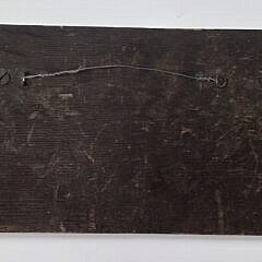 Antique Four-Lift Shipbuilders Half Hull Boat Model Wall Plaque, 19th century