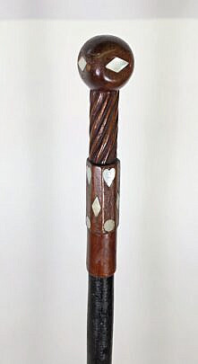 5226-955 Inlaid Walking Stick A