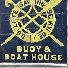 Vintage Antique Style Nantucket U.S. Life Saving Service Trade Sign