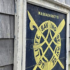 Vintage Antique Style Nantucket U.S. Life Saving Service Trade Sign