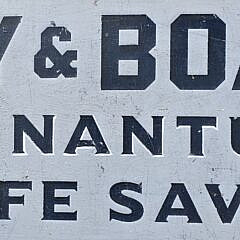 Vintage Antique Style Nantucket U.S. Life Saving Service Trade Sign