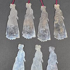 Scarce Set of Reva and Morton Schlesinger Nantucket Sterling Silver Christmas Ornaments