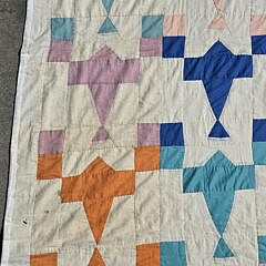 Scarce Airplane Applique Quilt, circa 1930s,