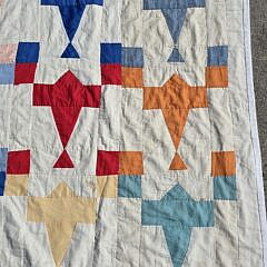 Scarce Airplane Applique Quilt, circa 1930s,