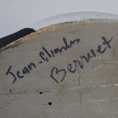 Jean Charles Berruet Carved and Painted Duck Decoy and Al Silva Carved Bird on Driftwood