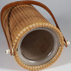 Linda Saligman Nantucket Basket Woven Wine Cooler Basket