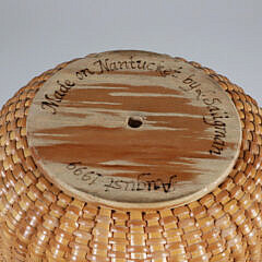Linda Saligman Nantucket Basket Woven Wine Cooler Basket