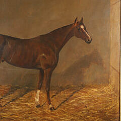 Alfred Grenfell Haigh Oil on Canvas “Dark Boy Horse”