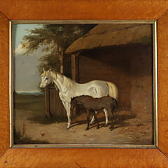 Oil on Board "Horse and Foal"