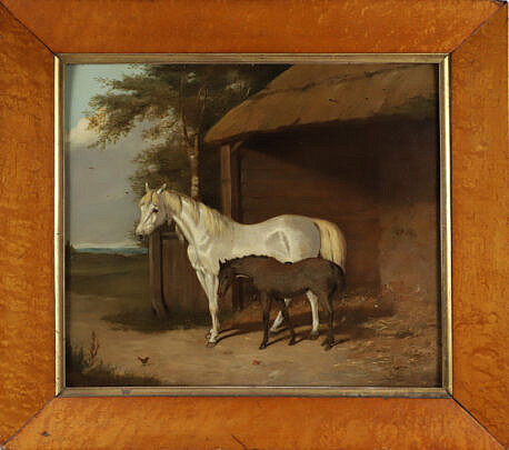 Oil on Board "Horse and Foal"