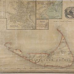 Nantucket County Map, circa 1856