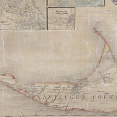Nantucket County Map, circa 1856