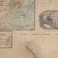 Nantucket County Map, circa 1856