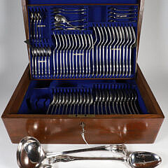 Sheffield "Kings" Pattern Silver Plated Flatware by Harrison Brothers & Howson