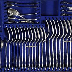 Sheffield “Kings” Pattern Silver Plated Flatware by Harrison Brothers & Howson