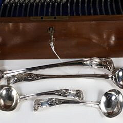 Sheffield “Kings” Pattern Silver Plated Flatware by Harrison Brothers & Howson