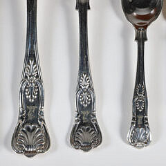 Sheffield “Kings” Pattern Silver Plated Flatware by Harrison Brothers & Howson