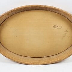 Large Nantucket Basket Woven Serving Tray
