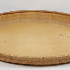 Large Nantucket Basket Woven Serving Tray