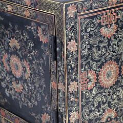 Antique Chinese Gilt Decorated Table-Top Cabinet