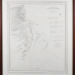 1864 Preliminary Chart of Nantucket Shoals, Map by the U.S. Coast Survey Office