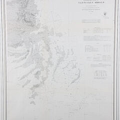1864 Preliminary Chart of Nantucket Shoals, Map by the U.S. Coast Survey Office