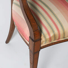 English Hepplewhite Style Triple Back Settee
