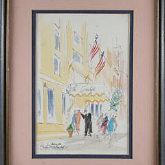 Watercolor on Paper "The Carlyle"